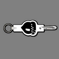Key Clip W/ Key Ring & Acorn (Silhouette) Key Tag